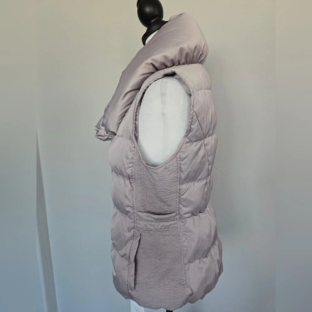 Pale Pink Quilted Down Puffer Vest Double Breasted Ever New Melbourne Woman Sz 8 - Picture 4 of 15